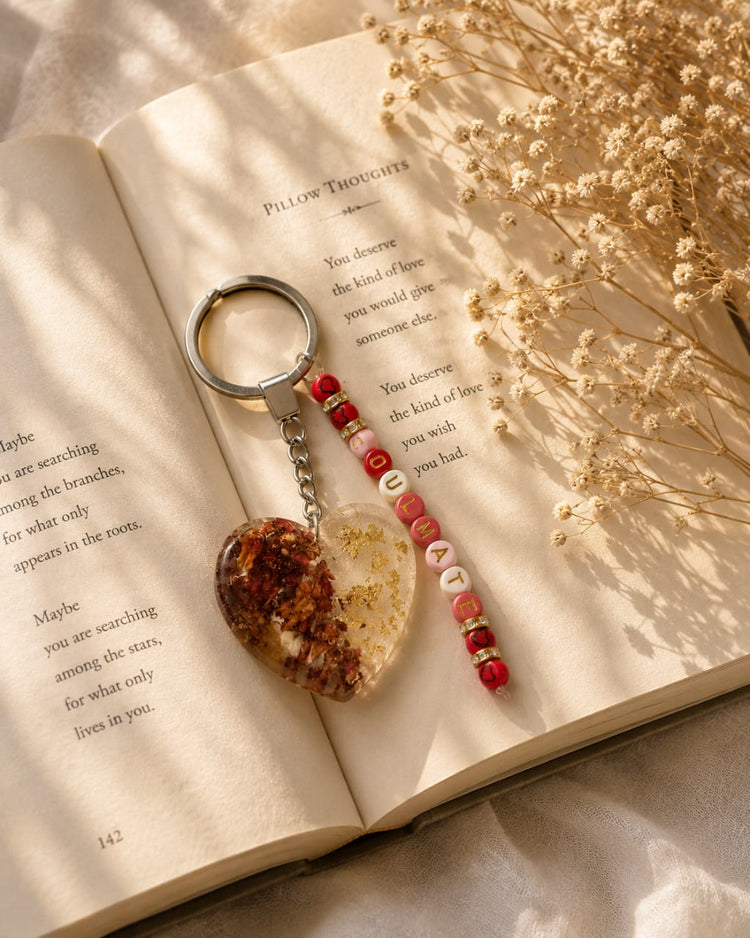Golden Heart Keychain