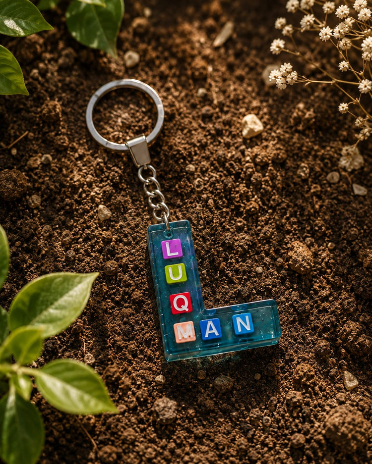 L Shaped Keychain