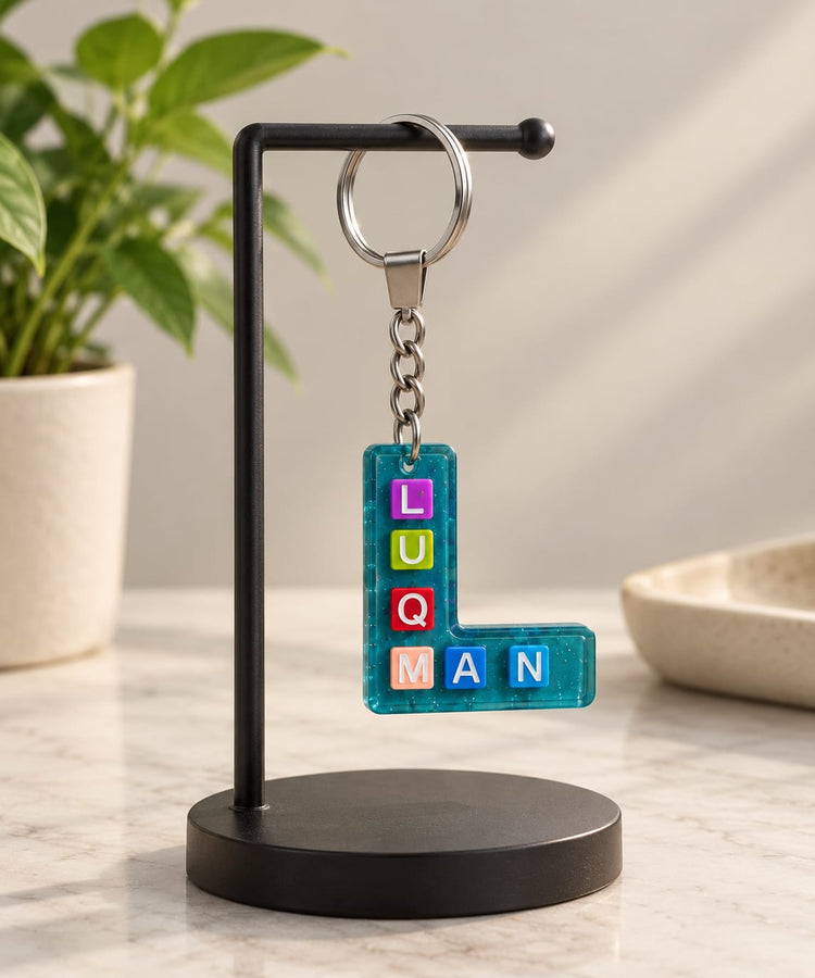 L Shaped Keychain