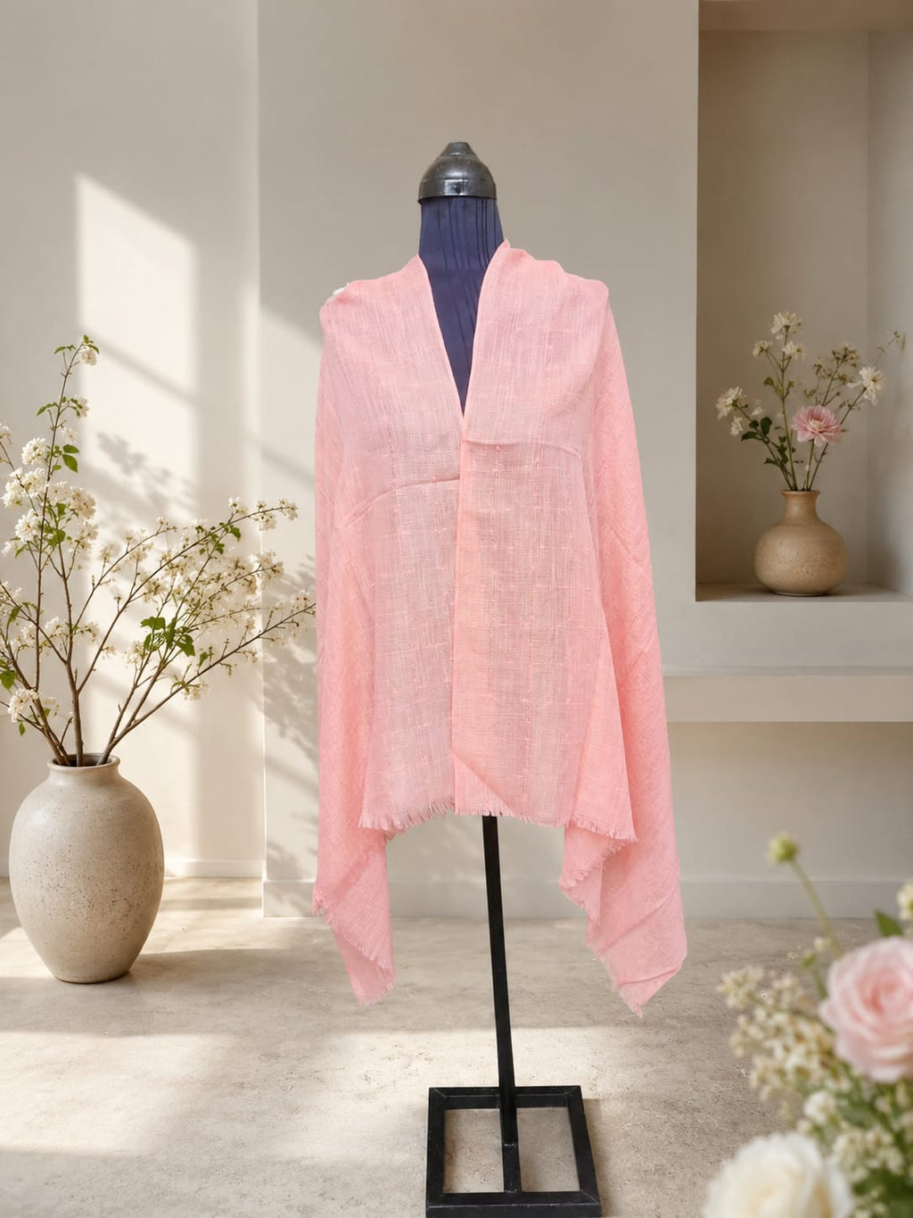 Baby Pink Bindi Scarf