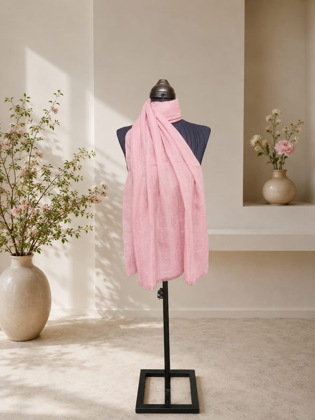 Baby Pink Bindi Scarf