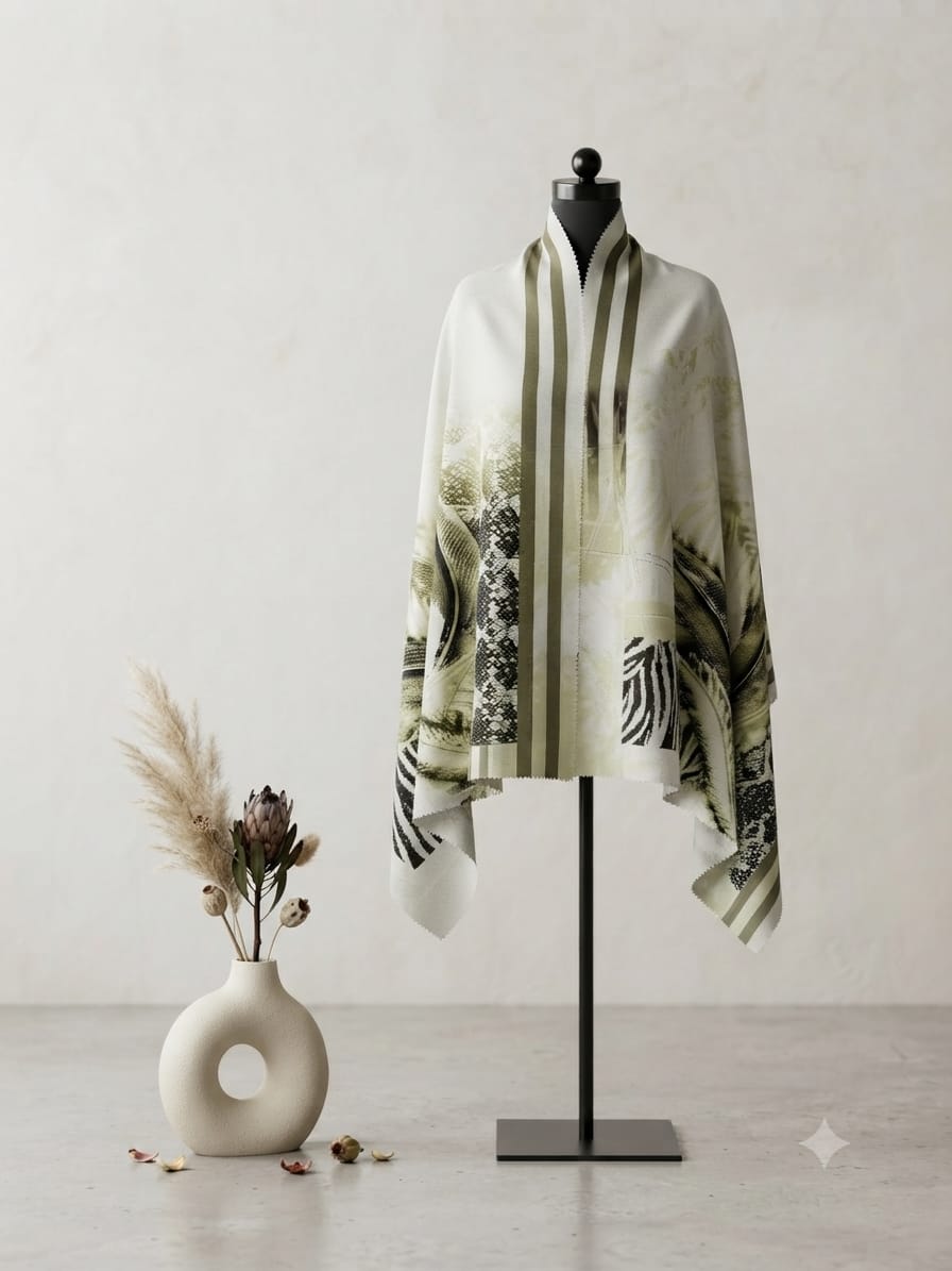 Lemon Abstract Scarf